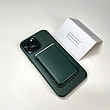 قاب چرمی اصلی مگ سیف دار آیفون رنگ سبز- Apple Iphone Sequoia Green Leather Case With Magsafe