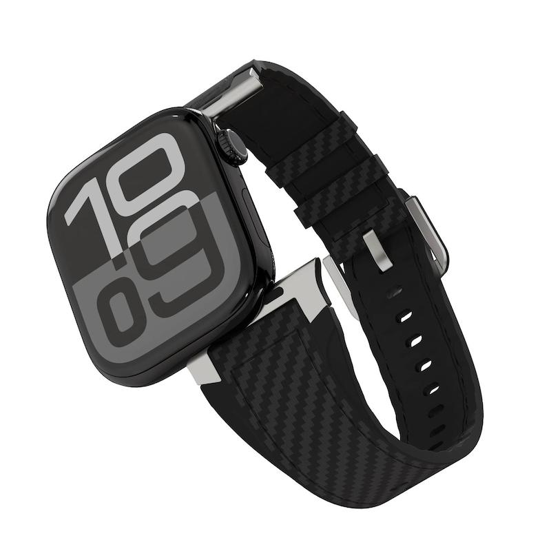 بند اپل واچ Levelo مدل Levelo Toray اورجینال – Levelo Toray Silicone & Leather Apple Watch Strap