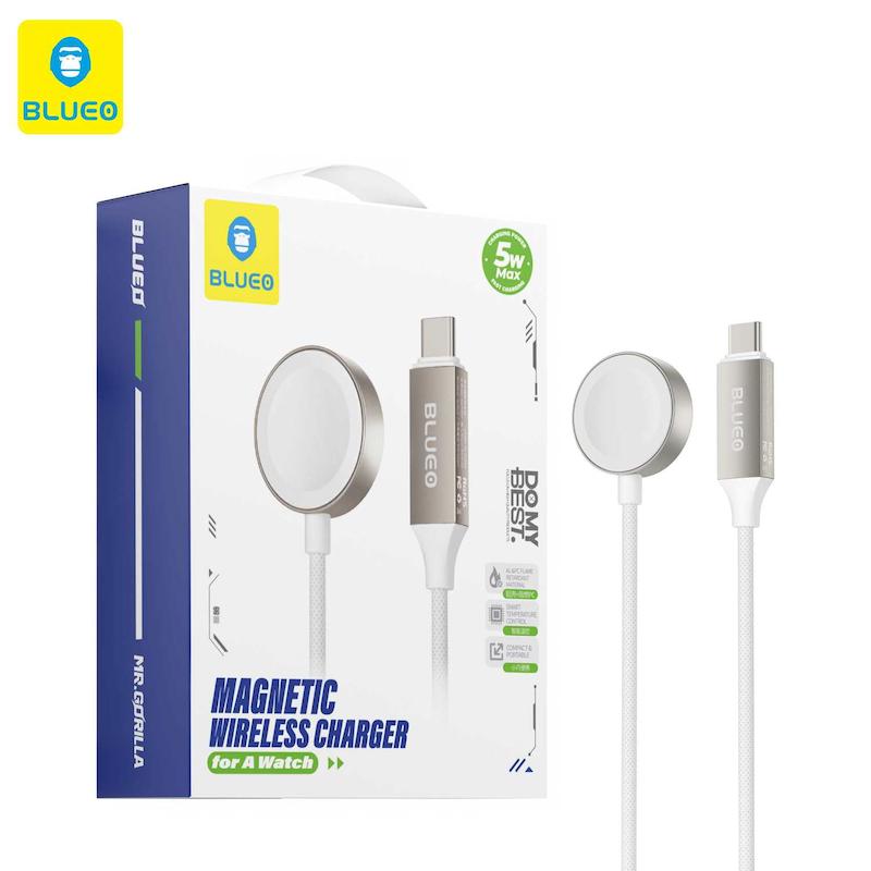 کابل شارژر اپل واچ بلو Blueo اورجینال - BLUEO Magnetic Wireless Apple Watch Charger