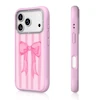 قاب پاپیون صورتی یانگکیت Vintage Pink Stripes with Bow اورجینال | Youngkit