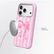 قاب پاپیون صورتی یانگکیت Vintage Pink Stripes with Bow اورجینال | Youngkit