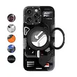 قاب یانگکیت YOUNGKIT مدل Cyberpunk 360° Rotation Ring Stand همراه با استند چرخشی و مگ سیف -  Apple iphone Youngkit Cyberpunk 360° Rotation Ring Stand Case MagSafe 