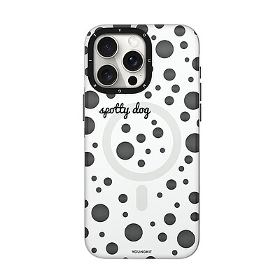 قاب YOUNGKIT مدل Polka Dots مگ سیف دار - Apple iphone Youngkit White Polka Dots Magsafe Series iPhone13/14/15 Case