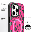 قاب YOUNGKIT مدل Polka Dots مگ سیف دار - Apple iphone Youngkit White Polka Dots Magsafe Series iPhone13/14/15 Case