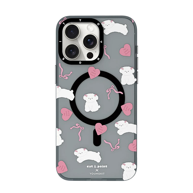 قاب یانگکیت YOUNGKIT مدل  cat&point Meow Puppy مگ سیف دار - Apple iphone Youngkit cat&point Meow case with Magsafe