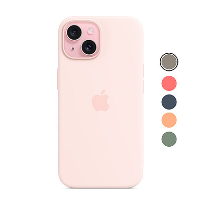 قاب سیلیکونی اصلی مگ سیف دار آیفون 15 (سازگار با آیفون 13 و 14 )- Iphone 15 Silicone Case With Magsafe