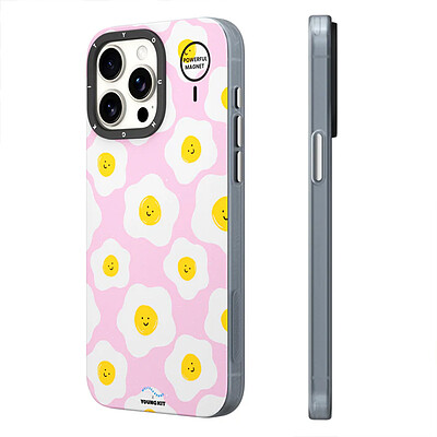 قاب یانگکیت YOUNGKIT مدل Melissa Donne Mousse - Poached Eggs مگ سیف دار - Apple iphone Youngkit Melissa Donne Mousse - Poached Eggs case with Magsafe