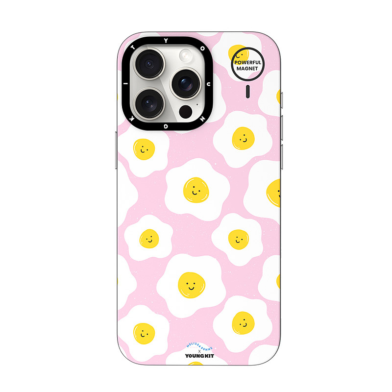 قاب یانگکیت YOUNGKIT مدل Melissa Donne Mousse - Poached Eggs مگ سیف دار - Apple iphone Youngkit Melissa Donne Mousse - Poached Eggs case with Magsafe