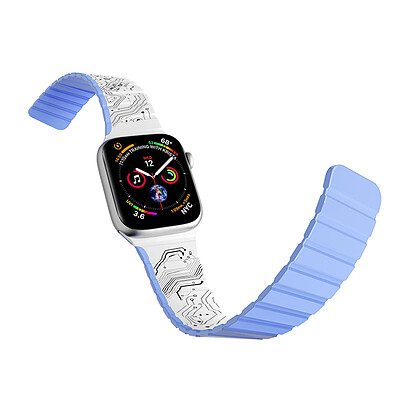 بند اپل واچ یانگکیت اورجینال مدل تکنولوژی - Youngkit Futuristic Circuit Board Silicone Magnetic Apple Watch Band