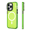 قاب یانگکیتYOUNGKIT مدل  Crystal Colors مگ سیف دار سبز - Youngkit Green Transparent Crystal Glossy Magsafe iPhone 13/14/15 Case