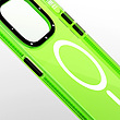 قاب یانگکیتYOUNGKIT مدل  Crystal Colors مگ سیف دار سبز - Youngkit Green Transparent Crystal Glossy Magsafe iPhone 13/14/15 Case