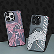 قاب یانگکیت YOUNGKIT مدل Mysterious Leopard + Glitter MagSafe مگ سیف دار - Apple iphone Mysterious Leopard + Glitter MagSafe