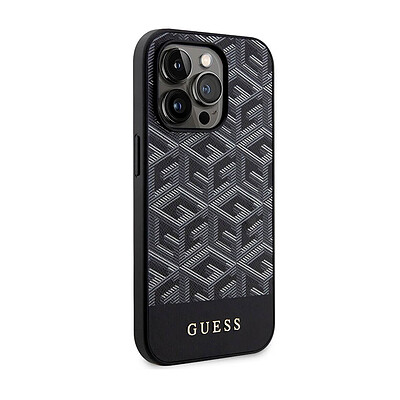 قاب گس مگ سیف دار مناسب برای گوشی موبایل اپل - Guess PU G Cube MagSafe Black Leather 