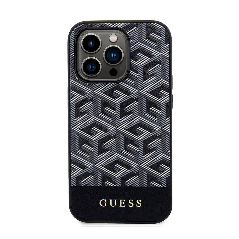 قاب گس مگ سیف دار مناسب برای گوشی موبایل اپل - Guess PU G Cube MagSafe Black Leather 