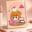 دفتر 100 برگ حاشیه دار نهال