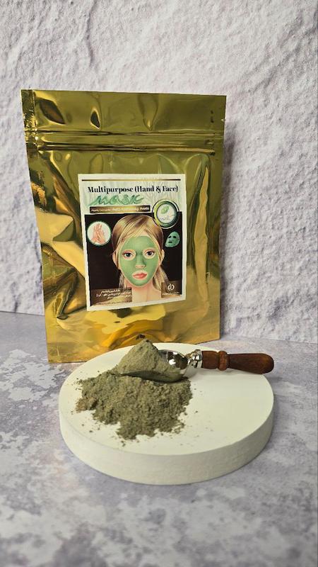 ماسک چندمنظوره جلبک:(مناسب دست وصورت)