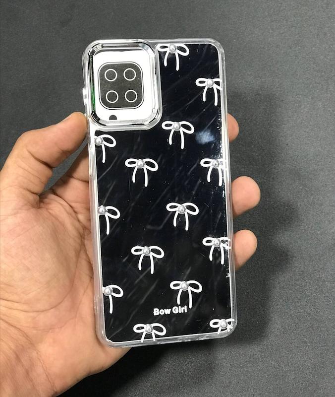 قاب سامسونگ A12 آینه ای طرح دار