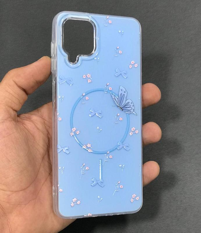 قاب سامسونگ A12 طرح پروانه و گل