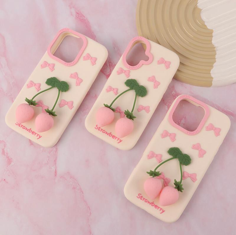 قاب سیلیکونی توت فرنگی