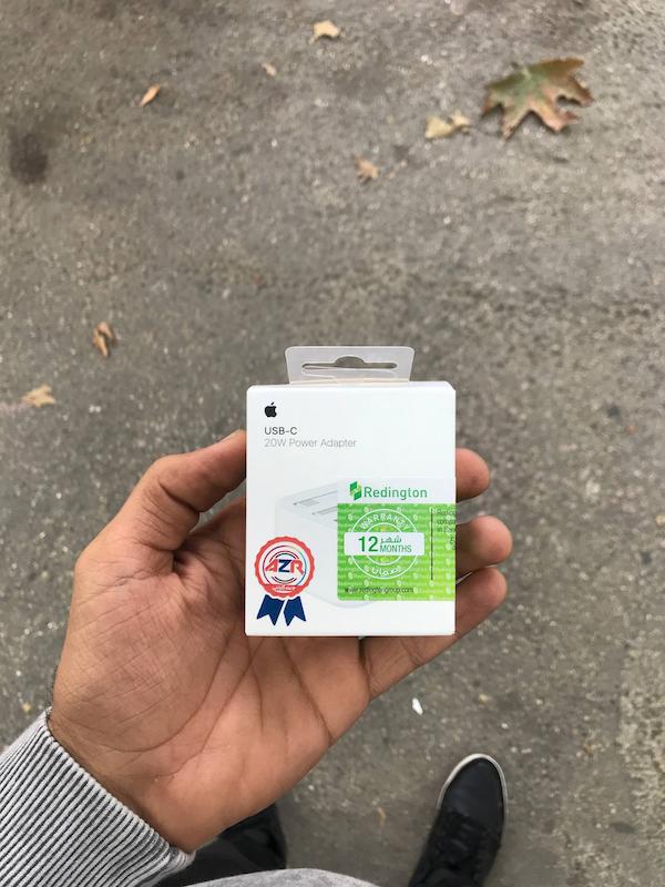 آداپتور ۲۰وات اورجینال آیفون(12 ماه گارانتی)