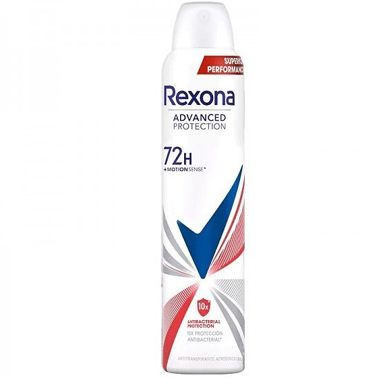 اسپری دئودورانت 72 ساعته رکسونا مدل ANTIBACTERIAL حجم 200 میل ا REXONA ANTIBACTERIAL PROTECTION ANTI TRANSPIRANT72H 200ML