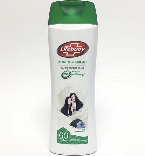 شامپوی تقویت کننده و براق کننده لایف بوی مغذی شده با شیر و سیاه دانه 340 میلی Lifebuoy strong and shiny shampoo enriched with milk and black seeds