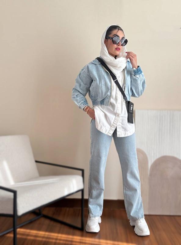 شلوار جین چاکدار طرح زارا