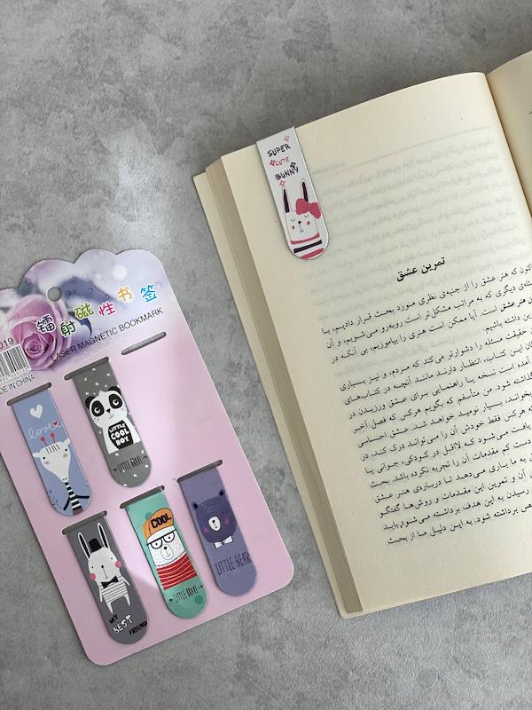 بوک مارک مگنتی ۶ عددی حیوانات 