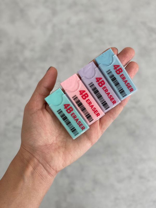 پاک کن 4B غلاف دار پاستلی معطر 