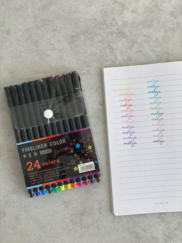 ست ۲۴ عددی روان نویس نوک نمدی