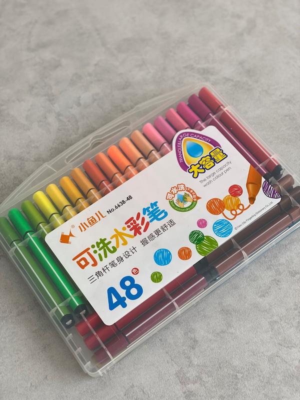 ماژیک آبرنگی ۴۸ رنگ کیف دار