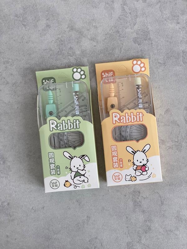 ست هفت تیکه ابزار ریاضی خرگوشی