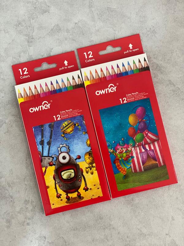 مداد رنگی ۱۲ رنگ owner 