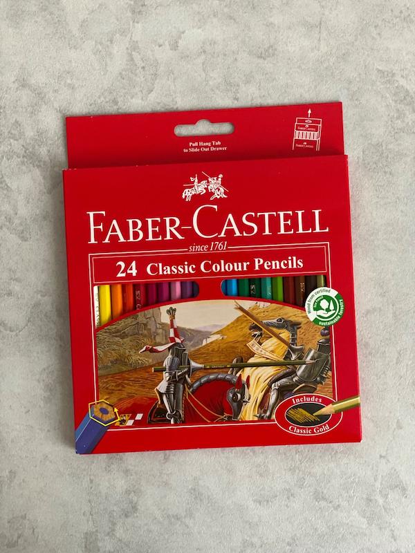 مداد رنگی ۲۴ رنگ فابر کاستل 