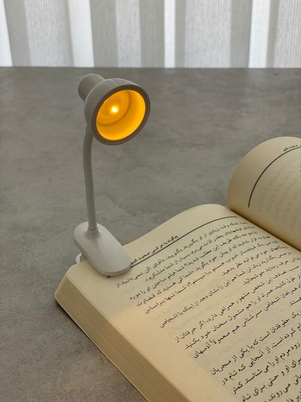چراغ مطالعه مینی گیره دار 