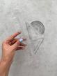 ست ۴ تیکه خط کش ، گونیا و نقاله شیشه ای