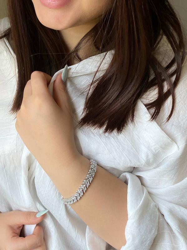 دستبند جواهری مدل نیکا