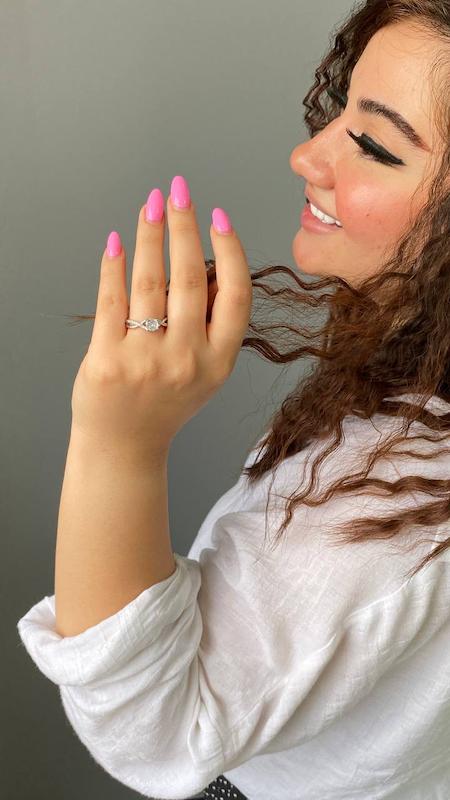 انگشتر جواهری مدل سُلیا