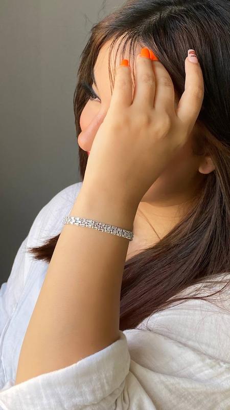 دستبند جواهری مدل رز