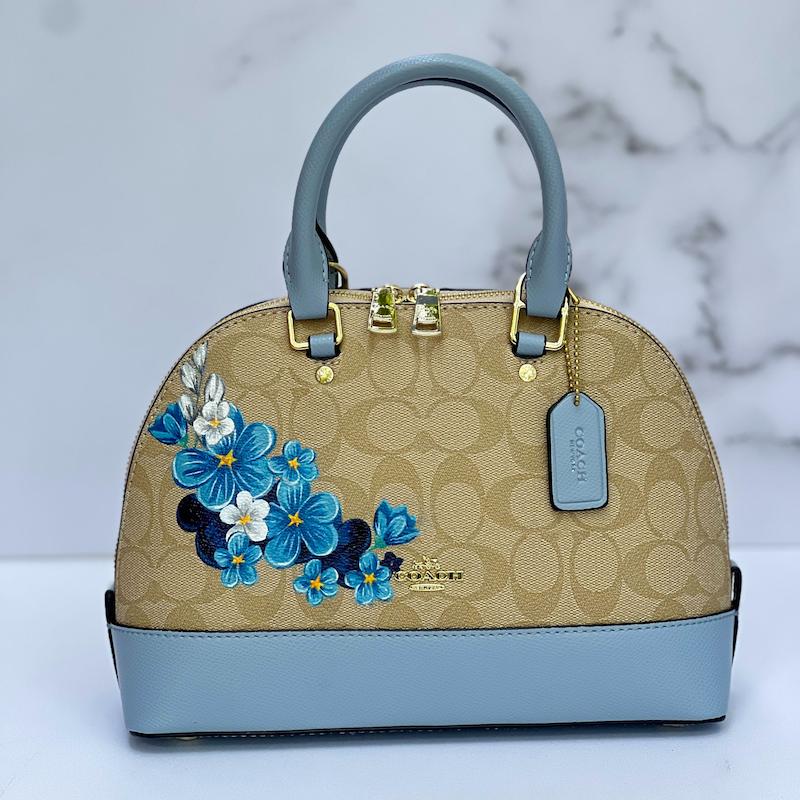 کیف کوچ آلما مدل نیلوفر آبی (قابل سفارش)