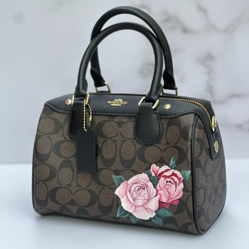 کیف کوچ صندوقی کافی مدل رز صورتی (سفارشی)