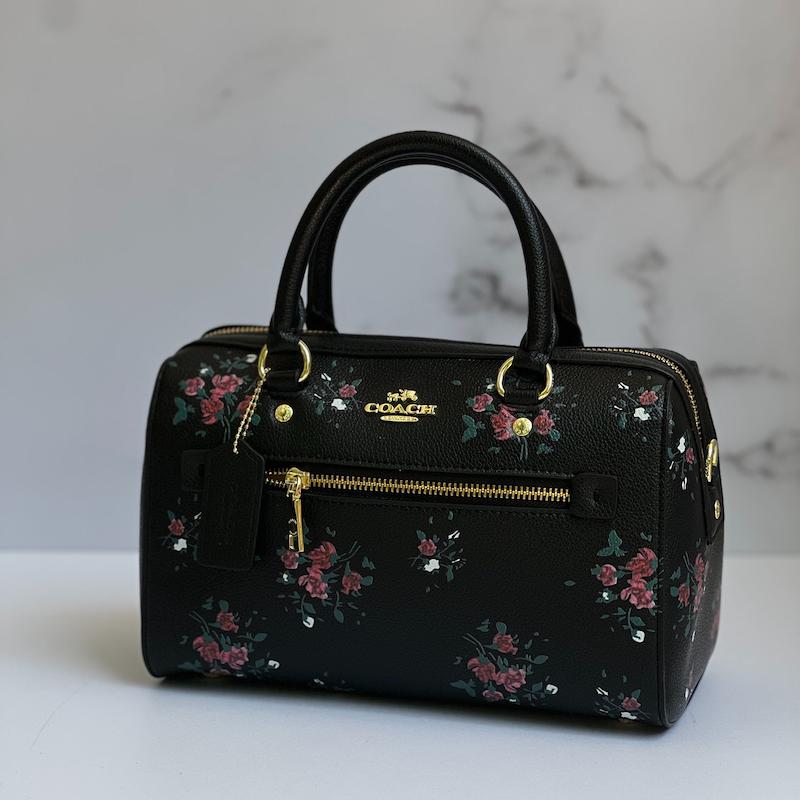 کیف کوچ صندوقی زیپ دار مدل رز