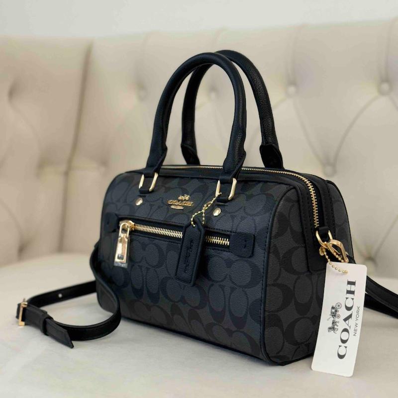 کیف صندوقی کوچ مشکی دودی