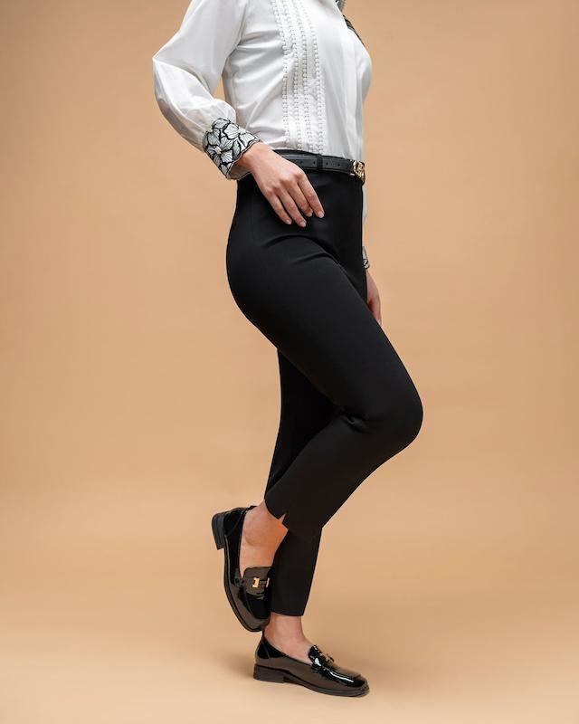 شلوار کرپ چاکدار