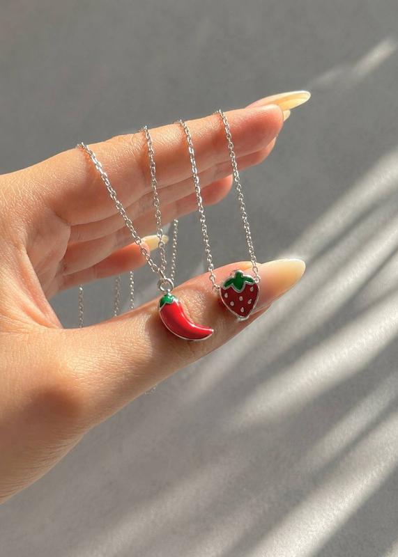 گردنبند فلفل توت فرنگی🌶️🍓