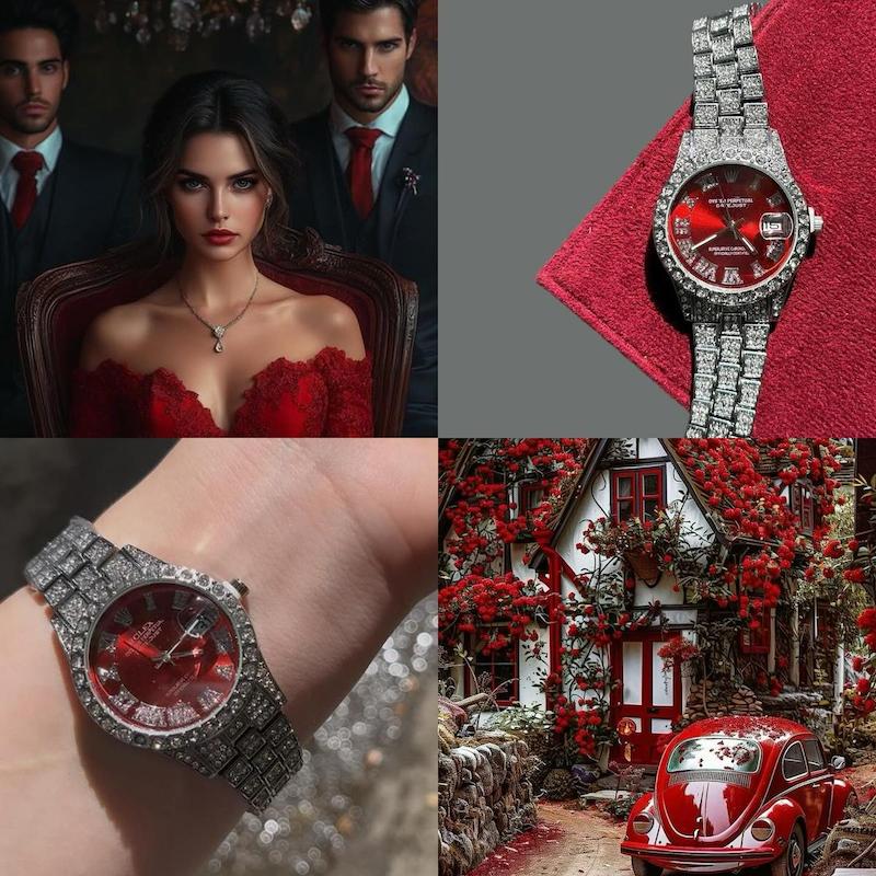 ساعت رولکس فول نگین چِری🍷