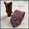 کراوات و پوشت سرمه ای قرمز