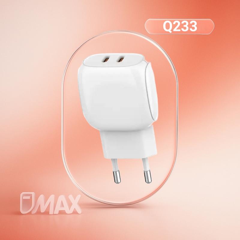 شارژر دیواری 30 وات الدینیو مدل مدل Q233 به همراه کابل USB-C