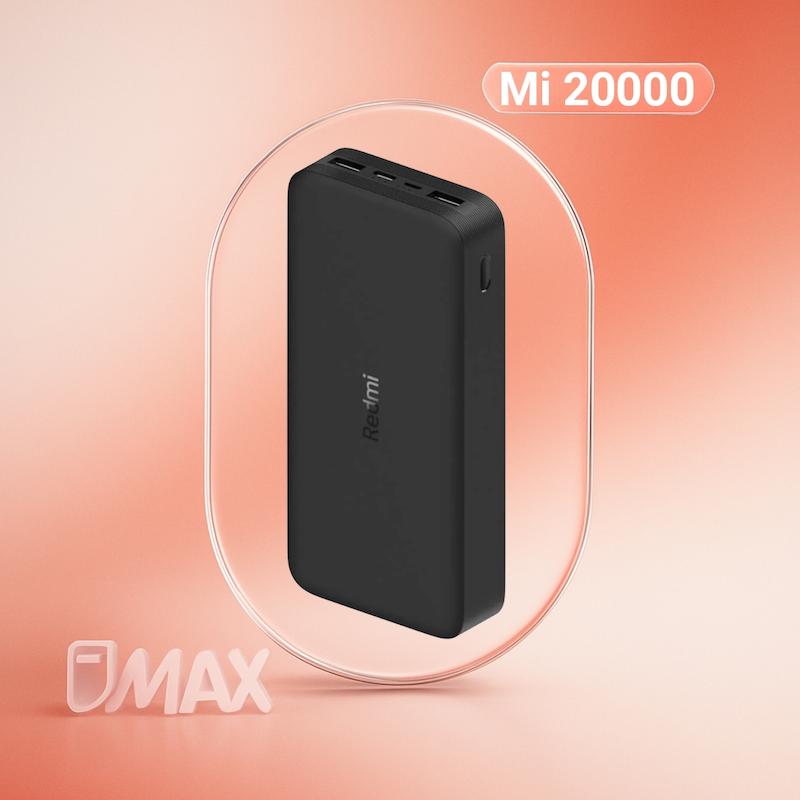 پاوربانک شیائومی مدل Redmi PB200LZM ظرفیت 20000 میلی آمپرساعت به همراه کابل تبدیل microUSB
