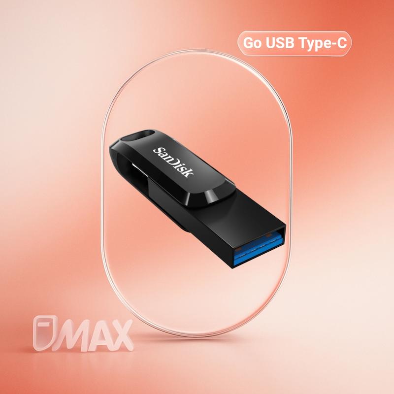فلش مموری سن دیسک مدل Ultra Dual Drive GO USB Type-C ظرفیت 128 گیگابایت